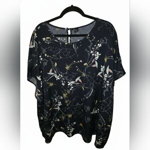 4 For $20 Floral Black Women's Top Career Wear